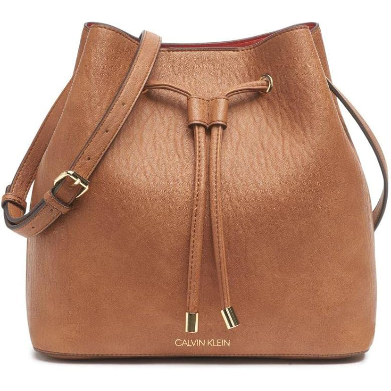 Calvin Klein Gabrianna Novelty ქალის Bucket ჩანთა