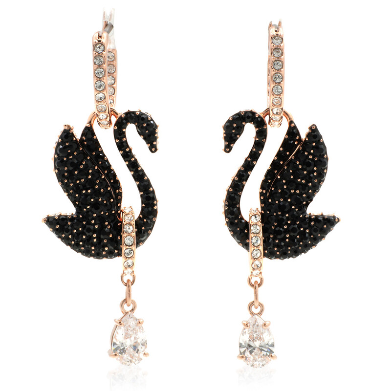 Swarovski Swan ქალის საყურე